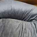 ALLOPERA Pregnancy Pillow, Full Body 57 Inch Maternity Pillow with Removable Washable Cover - Sleep Support for Legs, Back, Neck, Shoulder, HIPS, Belly for Pregnent Women, Black Grey Velvet Cover