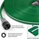 Jin&Bao Sprinkler Hose with Holes 15FT, Heavy Duty Watering Garden Hose, High-Efficiency Sprinklers System for Lawn and Garden with Staples