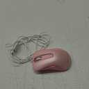 memzuoix Wired Mouse, USB Computer Mouse 1400 DPI Mobile Optical Mouse Ergonomic Design Computer Mice with 5FT Cord for Laptop, PC, Desktop, MacBook, 5 Buttons (Pink)