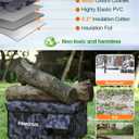Weatherproof Heated Cat House for Outdoor in Winter, Heated Cat Bed Kitty Shelter with Cat Heating Pad, Insulated & Safe Escape Door, Warm Home for Outside Stray Cat
