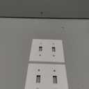 Toggle Light Switch Wall Plates 2-Gang Switch Electrical Cover Plate Unbreakable Thermoplastic Faceplate, White (2 Pack)