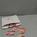 24 Pcs Mother's Day Hanging Ornaments Mom Wood Hanging Ornaments with Ropes Mother's Day Slices Tags Pink Flower Love Heat Decoration for Anniversary Birthday Party Tree Home Decor