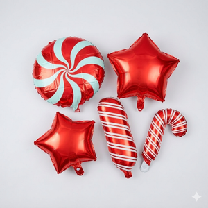 Climin 50 Pieces Large Christmas Birthday Party Supplies (Red)