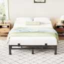 ROIL 7 Inch Full Bed Frame Double Layer 2 in 1 Platform with Round Corner, Queen