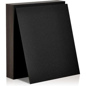 20 Pcs Book Board, Binders Board Chipboard Designer Bookboard Kraft Heavy Duty Chipboard Sheets Bookbinding Supplies for Book Binding Cover (Black, 11 x 8.5 Inch 50PT)