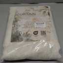 MYSKY HOME 90 Inches Long Linen Curtains for Living Room, Semi Sheer Bedroom Curtains Farmhouse Boho Room Decor Sliding Glass Patio Doorways Light Filtering Privacy Protect, 50" x 90", Linen, 2 Panels