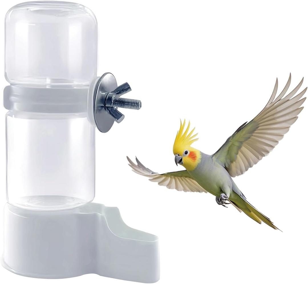 Pet Bird Automatic Water Dispenser,Bird Cage Hanging Drinking Device,Automatic Parrot Water Feeder,Budgies, Birds, Love Birds, Canary Drinking Fountains (1 PCS)