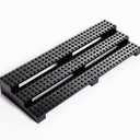 Minifigures Display Stand, for Lego Minifigure Display Case 3-Tier Mini Figure Shelves Compatible Action Figures Legos Lovers Gift, Black