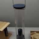 Droll Yankees Squirrel Proof Bird Feeders for Outdoors - Whipper, Collapsible Perches, 5-Pound Seed Capacity, Blue