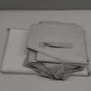 Criusia Closet Organizers Bins 4 Pack - Large Collapsible Shelf Organizer with Handles - Fabric Trapezoid Home Organization and Storage Baskets for Organizing Clothes Toy Blanket Towel Purse Hats (Grey)