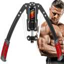 EAST MOUNT Twister Arm Exerciser - Adjustable 22-440lbs Hydraulic Power, Home Chest Expander, Shoulder Muscle Training Fitness Equipment, Arm Enhanced Exercise Strengthener. (Red)