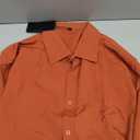 ZEROYAA Men's Regular Fit Dress Shirt Solid Wrinkle-Free Long Sleeve Casual Business Button Up Shirts with Pocket,Large