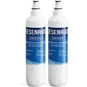 7012333 Compatible with Sub-Zero 7012333 Water Filter, Sub-ZeroUC-151, UC-15I, UC-15IO, UC-15IP, UC-15,UC-151P, Improves the Smell and Taste of Water, Pack of 2, By DESENRUIS