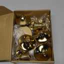 Brass Gold Candle Holders Set of 12, Metal Taper Candlestick Holders in 3 Heights - Vintage Candle Stick Holder Brass Decor - Candle Holder Centerpieces for Wedding Table Home Christmas Decoration