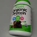Orgain Organic Vegan Protein Powder, Creamy Chocolate Fudge - 21g Plant Protein, 6g Prebiotic Fiber, Low Net Carb, No Lactose Ingredients, No Added Sugar, Non-GMO, For Shakes & Smoothies, 2.03 lb (EXP 04/16/27)