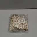 Gerrii 36 Pcs Wooden House Christmas Ornaments Unfinished Laser Hollowing Wood House Sign DIY Wood Christmas Ornament for Crafts Gift Folk Scandinavian Xmas Hanging Decorations