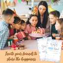 20 Winter Onederland Birthday Invitation Card With Envelopes,4" x 6" Double-sided Fill In Invites For Boys, Girls, Birthday Party Invitation Cards Supplies(Blue) - A01