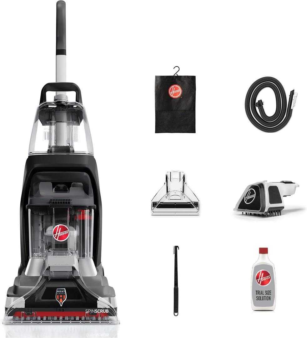 Hoover PowerScrub XL Pet Carpet Cleaner Machine for Carpet and Upholstery, Deep Cleaning Carpet Shampooer Machine with Multi-Purpose Tools, Powerful Suction, Includes Oxy Pet Cleaner Solution