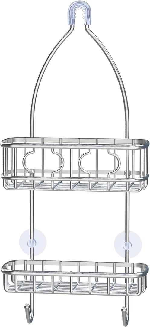 Simple Houseware Stainless Steel Bathroom Hanging Shower Head Caddy Organizer (22 x 10.2 x 4.2 inches)