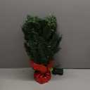 Pre-lit 2ft Small Christmas Tree, Leeheeyee Artificial mini Christmas Tree with 50 LED Lights, Battery Operated Tabletop Xmas Tree with Burlap Base for Table Desk Home Christmas Decor (Green)