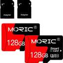 2 Pack 128GB Micro SD Card with Adapter High Speed Memory Card,C10 A1 Memory TF Card for Camera/Dash Cam/Smartphone/Tablet/Drone