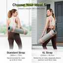 Slim Panda Yoga Mat Straps for Carrying, Adjustable Yoga Mat Carrier Sling Fits All Mats(Mat Not Included) (70 inches, Light Pink)