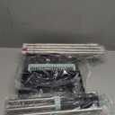 JOYMOOP Black Broom and Dustpan Set with 56 Handle, Upright Angle Design for Pet Hair and Hard Floor Sweeping (Black & Light Green)