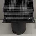 4 Inch Steel Hooded Wall Vent with Screen,Arc-Shaped Wall Vent for Ventilation and Exhaust,Suit for Residential Housing and Industrial Facilities,Black