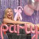 Garneck Shepherd Staff Cane with Bowtie for Women Girl: Pink Shepherd Hook Stick Novelty Walking Cane Prop for Halloween Cosplay Costume Accessories Stage Performance