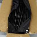 Anbte Extra Height & Width Portable Camping Chair, 400LBS Capacity Compact Folding Chair with Square Frame Quick Setup Storage Bags on Both Sides, Ideal for Camping Hiking Beach Picnic Outdoor, Black