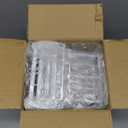 Freezer Organizer Bins, 4 Pack Chest Freezer Organizer Stackable for 5-7 Cu.FT Deep Freezer Sort Frozen Meats and Food, Freezer Storage Baskets with Handles Easy Reach from Bottom, White