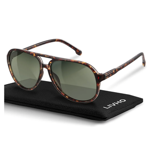 livho Trendy Polarized Aviator Sunglasses Women Men, Retro Sun Glasses for Women Men 2025, Oversized UV Protection Shades