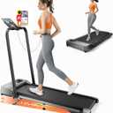 Acezoe 2-in-1 Foldable Treadmill with 3-Level 10% Incline, Walking Pad for Home Small Office, Compact Portable Under Desk Treadmill with Handle,Dual LED Display, APP & Remote, 300 lbs Capacity