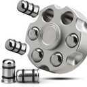 Cool Alloy Fidget Spinner Toys Metal for Kids Adults, Fidget Cube Block Chain Small Sensory Gadget Finger Hand Spinner Cool Gadget Stuff Gift for Men, Desk Spining Top Toy Best Gift Party Favors (Silver)