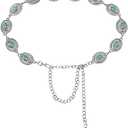 American Trends Womens Western Belts Metal Chain Belt Country Cowgirl Belt Waist Chain Y2K Boho Concho Belt