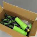 NON-EXPANDABLE Garden Hose 25 FT, Heavy Duty Steel Metal Flexible Water Hose with 10-Function Spray Nozzle, Durable Fabric Skin, No Kinks & Leak-Proof with Upgraded Handle