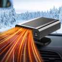 Car Heater,150W Portable Car Heater Defroster Fans, 2 in 1 Heating & Cooling Fast Heating Defrost Defogger with Plug in Cigarette Lighter, Window Defroster for Car, SUV, Jeeps, Trucks