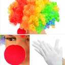 Yoroka 5Pcs Kids clown costume set Circus costume Boys and Girls Cosplay Costumes Quick Dress up for Clown