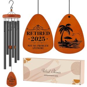 Retirement Gift for Woman Men Coworker Teacher Nurses Friends Mom Dad Grandma Grandpa Retirees, Coworkers Farewell Going Away Gift, 32" Wind Chimes Retirement Decorations
