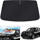 KUST Windshield Sun Shade for BMW X5 2014 2015 2016 2017 2018 Accessories Custom Fit Window Sun Visor Protector Foldable Sunshade Blocks UV Rays Keep Your Car Cool