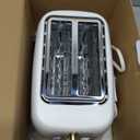 West Bend Timeless 2-Slice Toaster with 7 Browning Levels, Bagel/Waffle/Defrost Settings, High-Lift Lever, Anti-Jam, Easy-Clean Crumb Tray, 2-Slice, White/Gold