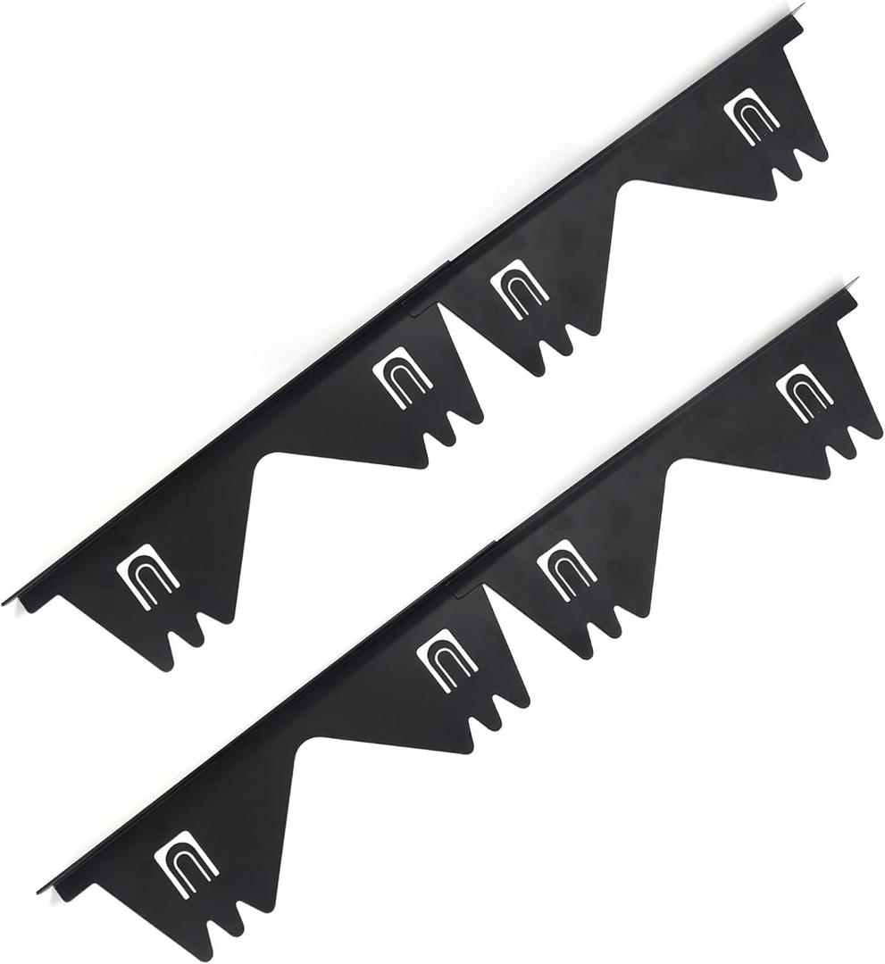 Stainless Steel Stove Gap Covers - Stove Gap Filler, Easy retractable Length 13.8" to 27.5", Width 0.79", Heat Resistant Guard Between Stove Top & Counter, 2Pck (Black)