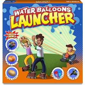 Water Balloon Launcher Slingshot – Shoots Up to 500 Yards, 3-Person Giant Slingshot with 222 Quick-Fill Water Balloons, T-Shirt Launcher, Potato, Snowballs, Outdoor Toy for Kids, Teens & Adults, Compact