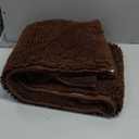 LOCHAS Luxury Bathroom Rug Shaggy Bath Mat 24 x 60 Inch, Washable Non Slip Bath Rugs for Bathroom Shower, Soft Plush Chenille Absorbent Carpets Mats, Brown