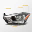 Driver Side Halogen Headlight Compatible with Kicks S/SR/SV 2018-2020 Headlamp 26060-5RL0A NI2502264 (Left)