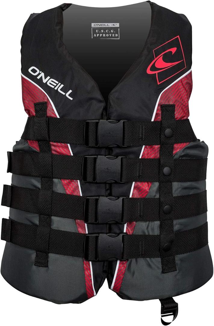 ONeill Mens SuperLite USCG Approved Life Vest Lightweight Mens Life Jacket for Boating, Wakeboarding, Waterskiing & Your Favorite Water Activities 3XL