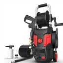 DGIVOVO Electric Pressure Washer - 4500PSI Max 2.8 GPM with 20FT Hose, 35FT Power Washers Power Cord Foam Cannon 4 Nozzles Power Washer Electric Powerd for Patios Car Garden