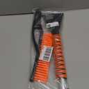 AstroAI 2 Pack 27" Snow Brush and Ice Scrapers for Car Windshield, Detachable Snow Scrapers with Ergonomic Foam Grip for Cars, Trucks, SUVs (Heavy Duty ABS, PVC Brush, Orange)