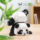 Cute Panda Mini Building Blocks Sets for Goodie Bags, Not Compatible with Lego Animals, 1325 PCS Micro Mini Building Toy Bricks for Adults, Party Favors for Boys Girls 14+