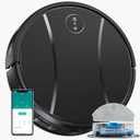 Robot Vacuum and Mop Combo,4200Pa Powerful Robotic Vacuum Cleaner with Self-Charging, Home Automatic Robot Aspiradora for Hard Floor, Low Carpet, Pet Hair, App&Voice&Remote Smart Control (Obsidian Black)